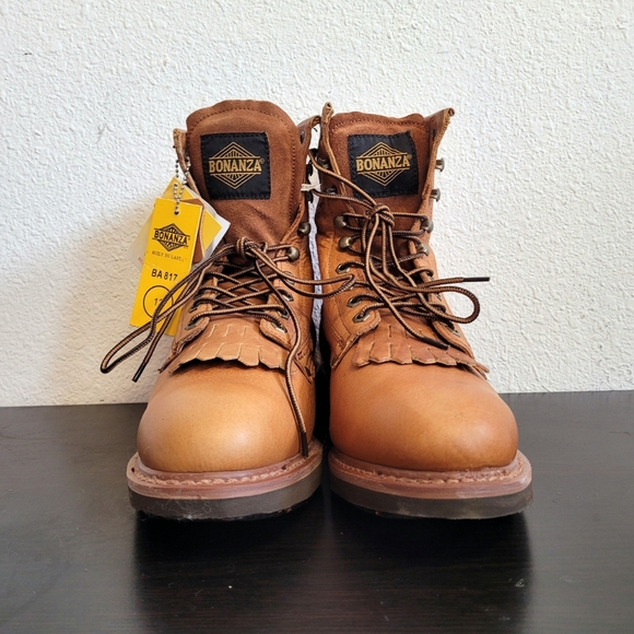 Bonanza Light Brown Leather Boots - Picture 2 of 4